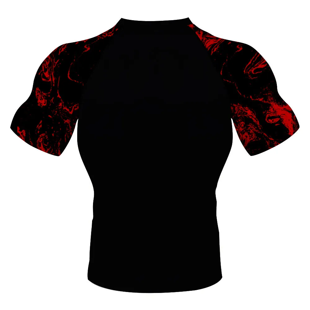 Suger Skull Rose Moisture Wicking Dry-Fit BJJ Rash Guard