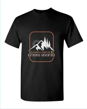 Summer camping t-shirt, outdoor adventure tees, summer t-shirt, beach party t-shirt