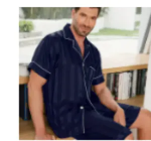 Summer Men's Long-Sleeve Loungewear Pajama Set
