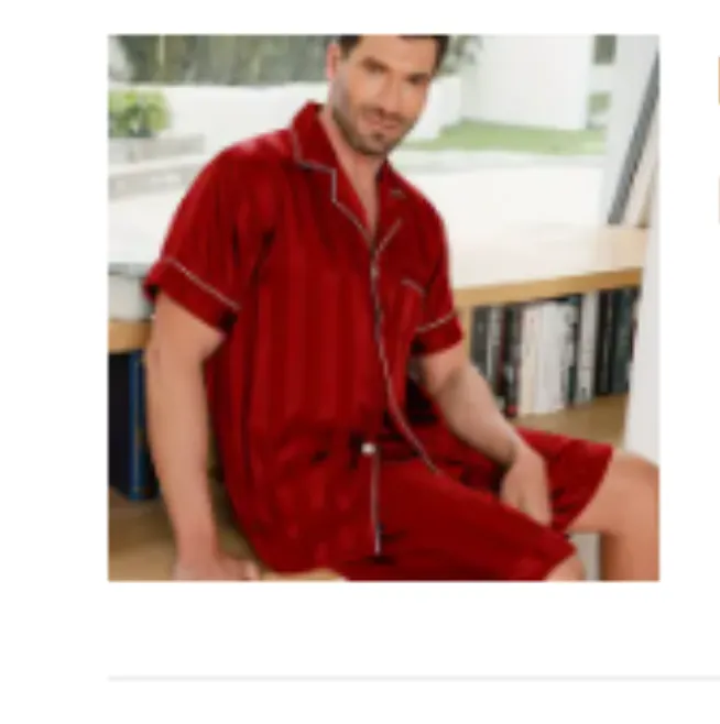 Summer Men's Long-Sleeve Loungewear Pajama Set