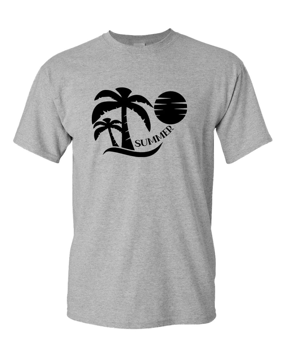 Sun set palm tree summer t-shirt, beach party t-shirt
