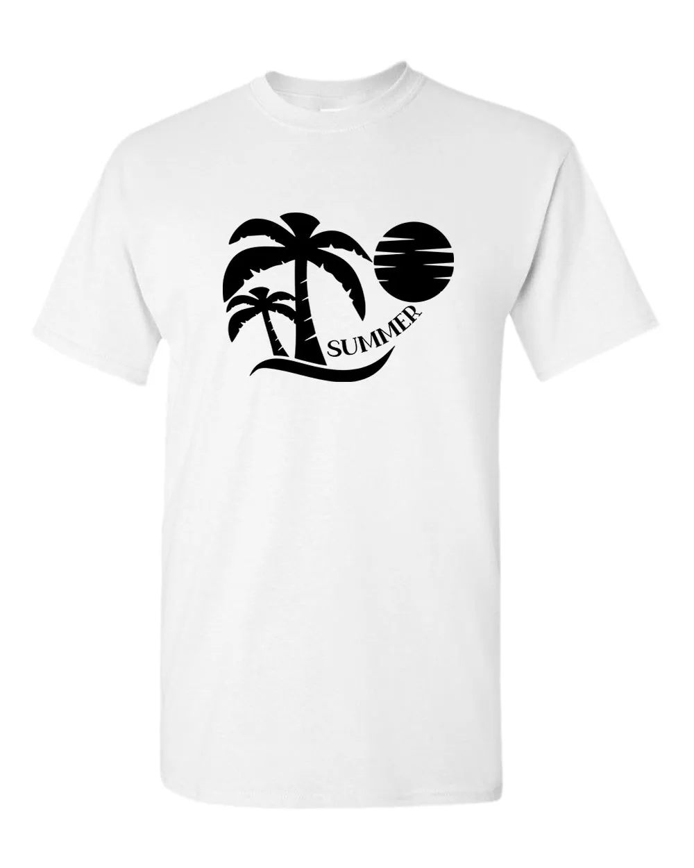 Sun set palm tree summer t-shirt, beach party t-shirt