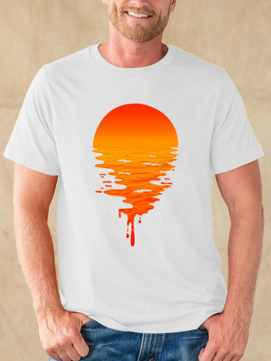 Sunrise On The Sea Graphic Men's Tee