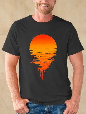 Sunrise On The Sea Graphic Men's Tee