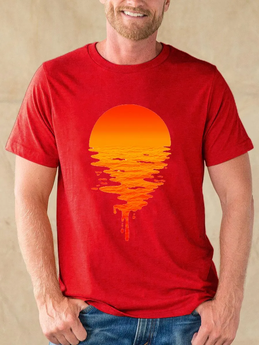 Sunrise On The Sea Graphic Men's Tee