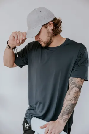 T-SHIRT BASIC DRYFIT (HOMME) -CHARCOAL-
