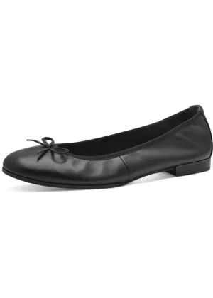 Tamaris Audrey Leren Ballerinas Black