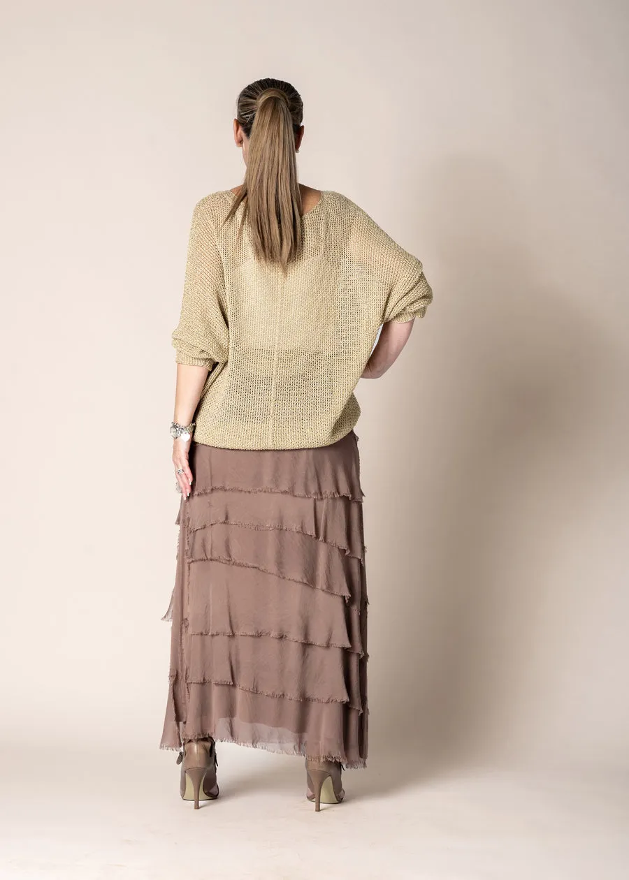 Tanaka Top In Gold - Imagine Fashion