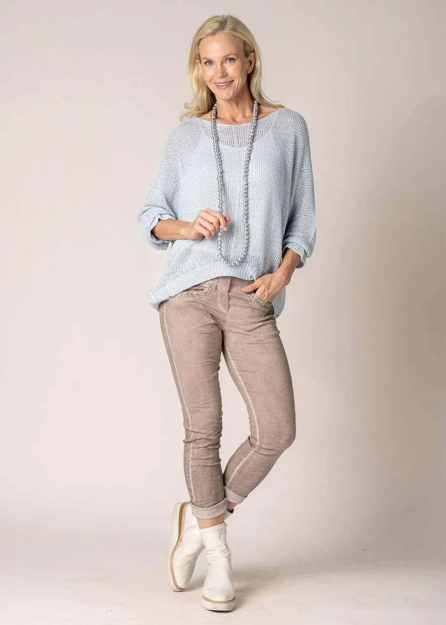 Tanaka Top In Silver - Imagine Fashion