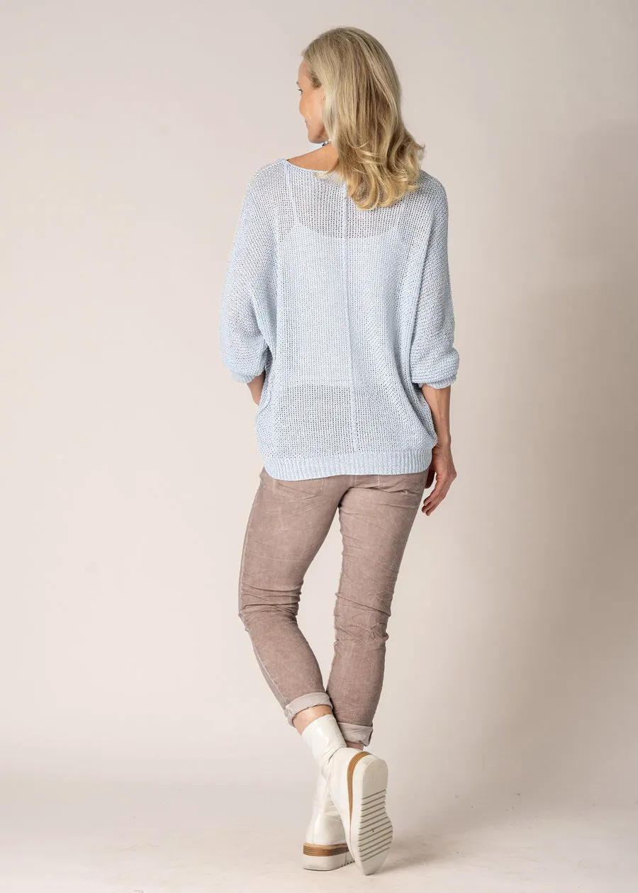 Tanaka Top In Silver - Imagine Fashion