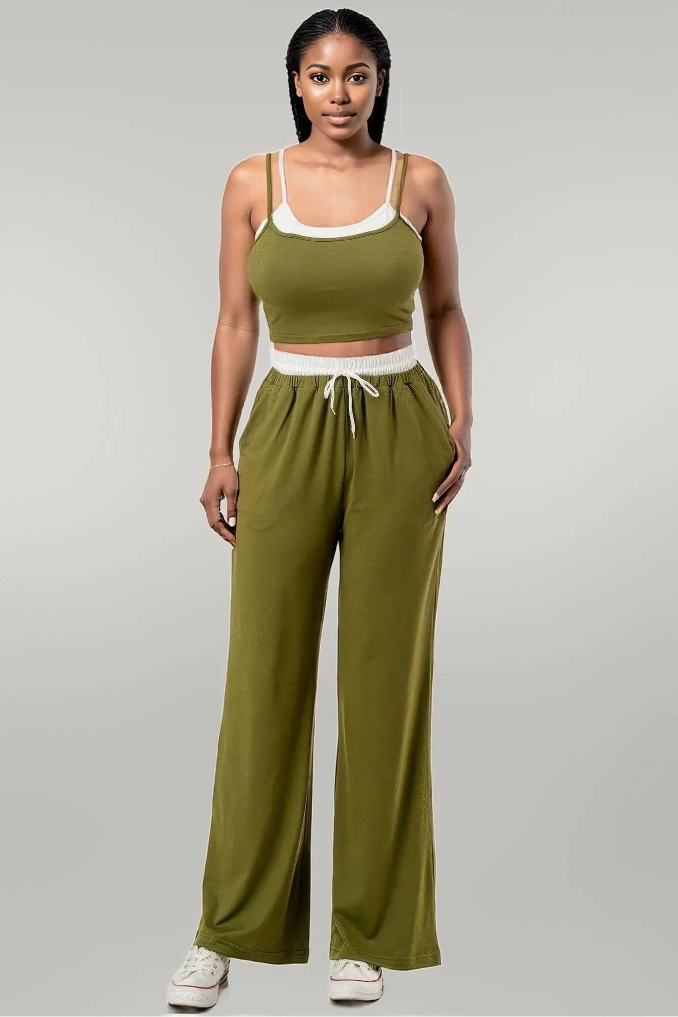 Tank Top And Sweatpant Set