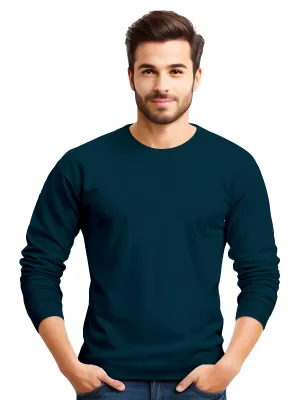 Teal Blue  | ACTION series | Full Sleeve T shirt for Men