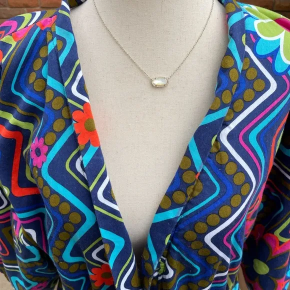 Tepper Jackson • Multi-Colors • Hippie • Floral • Geometric • Robe • S/Medium