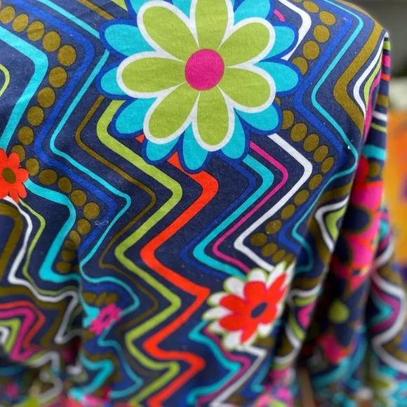 Tepper Jackson • Multi-Colors • Hippie • Floral • Geometric • Robe • S/Medium
