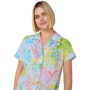 The Cat's Pajamas Voile SS Capri PJ Set