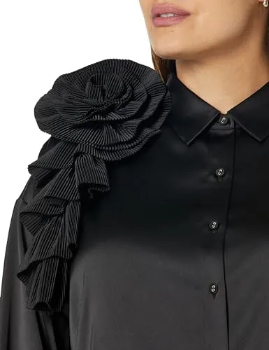 The Drop Women's Black Corsage Blouse by @itsjuliettefoxx, L
