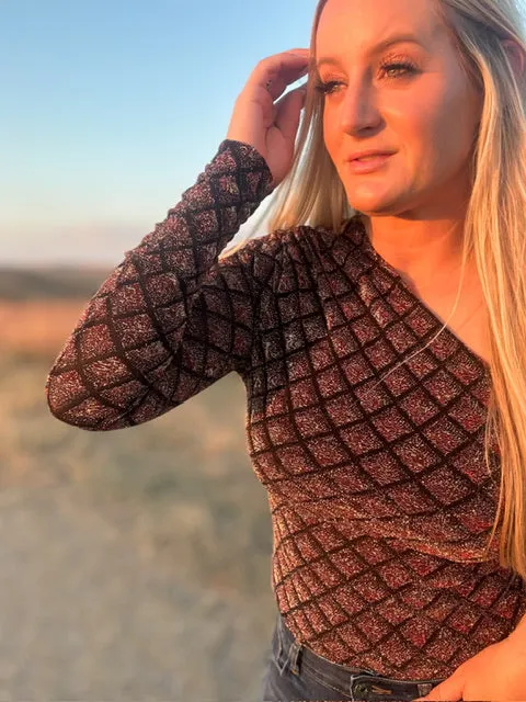 The Lava Fall Glitter Bodysuit