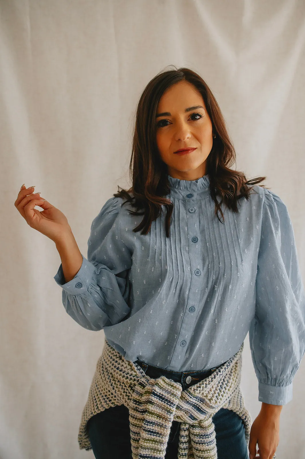 The Lisana Shirt - Light Blue