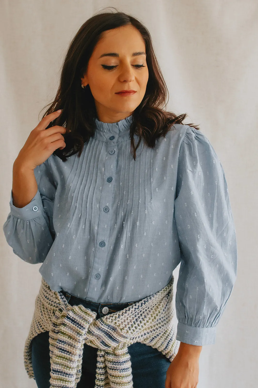 The Lisana Shirt - Light Blue