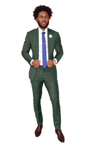 The Regal Hunter Green Suit