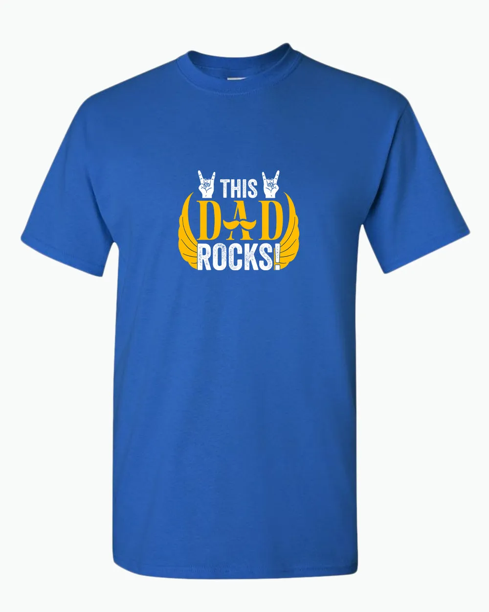 This dad rocks t-shirt, music dad t-shirt