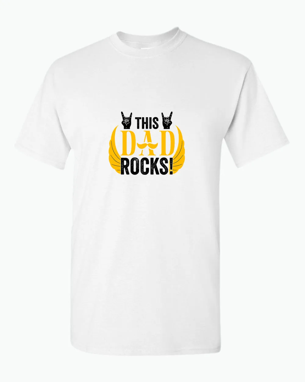 This dad rocks t-shirt, music dad t-shirt