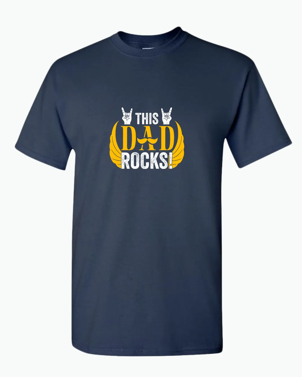 This dad rocks t-shirt, music dad t-shirt