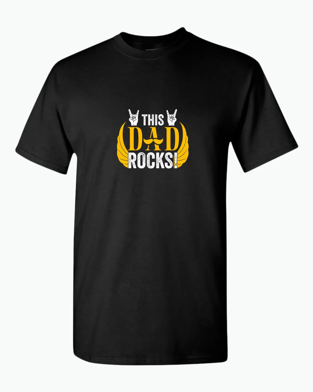 This dad rocks t-shirt, music dad t-shirt