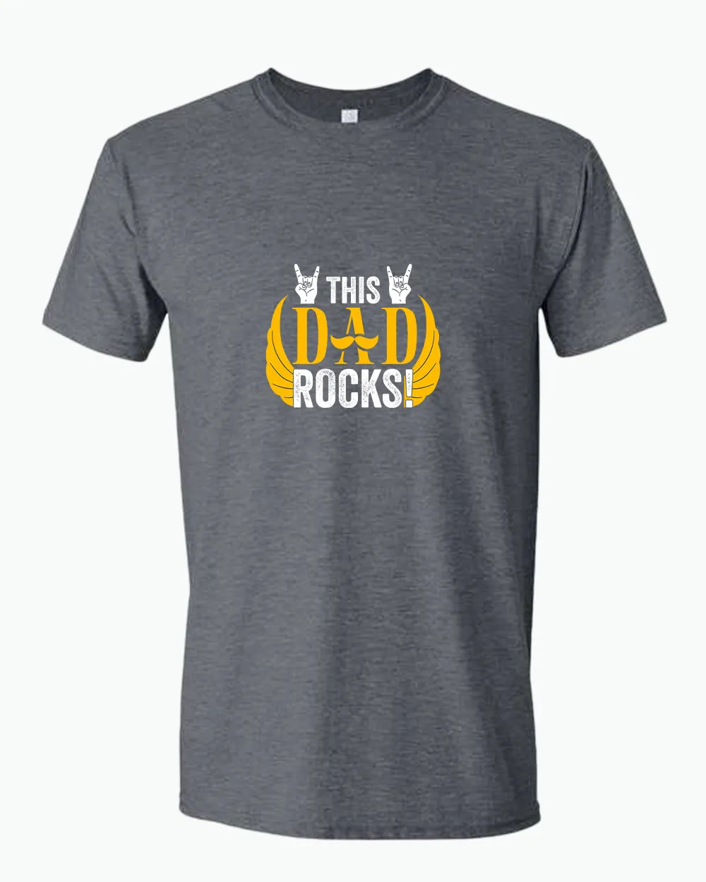 This dad rocks t-shirt, music dad t-shirt