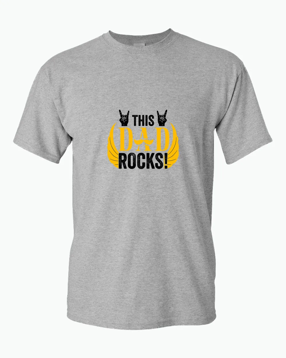 This dad rocks t-shirt, music dad t-shirt