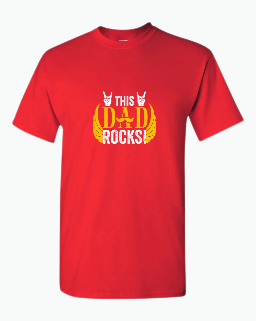 This dad rocks t-shirt, music dad t-shirt