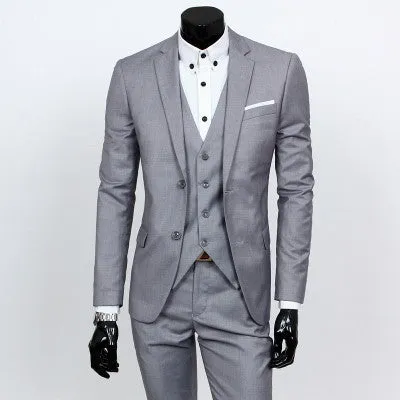 Three-piece formal blazer suit / Male suit of cultivate one's morality Business suits