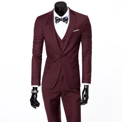 Three-piece formal blazer suit / Male suit of cultivate one's morality Business suits