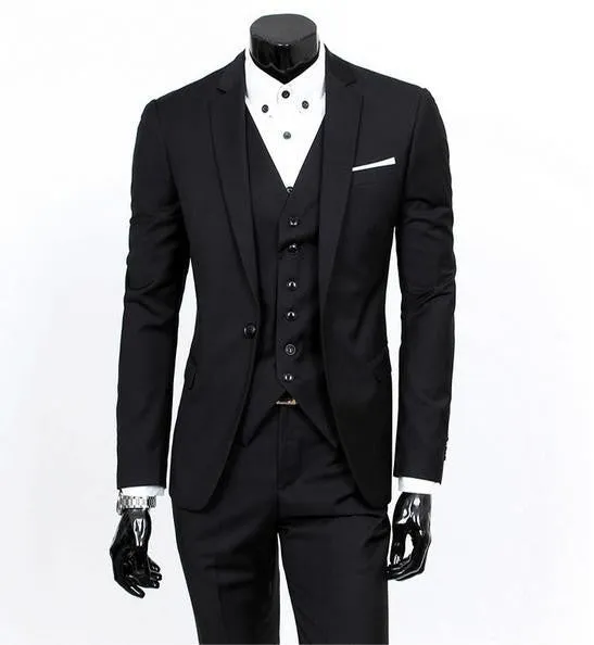 Three-piece formal blazer suit / Male suit of cultivate one's morality Business suits