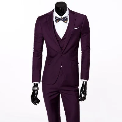 Three-piece formal blazer suit / Male suit of cultivate one's morality Business suits