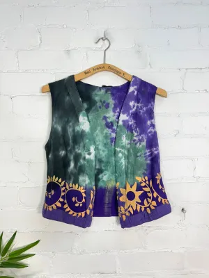 Tie Dye Open Waistcoat