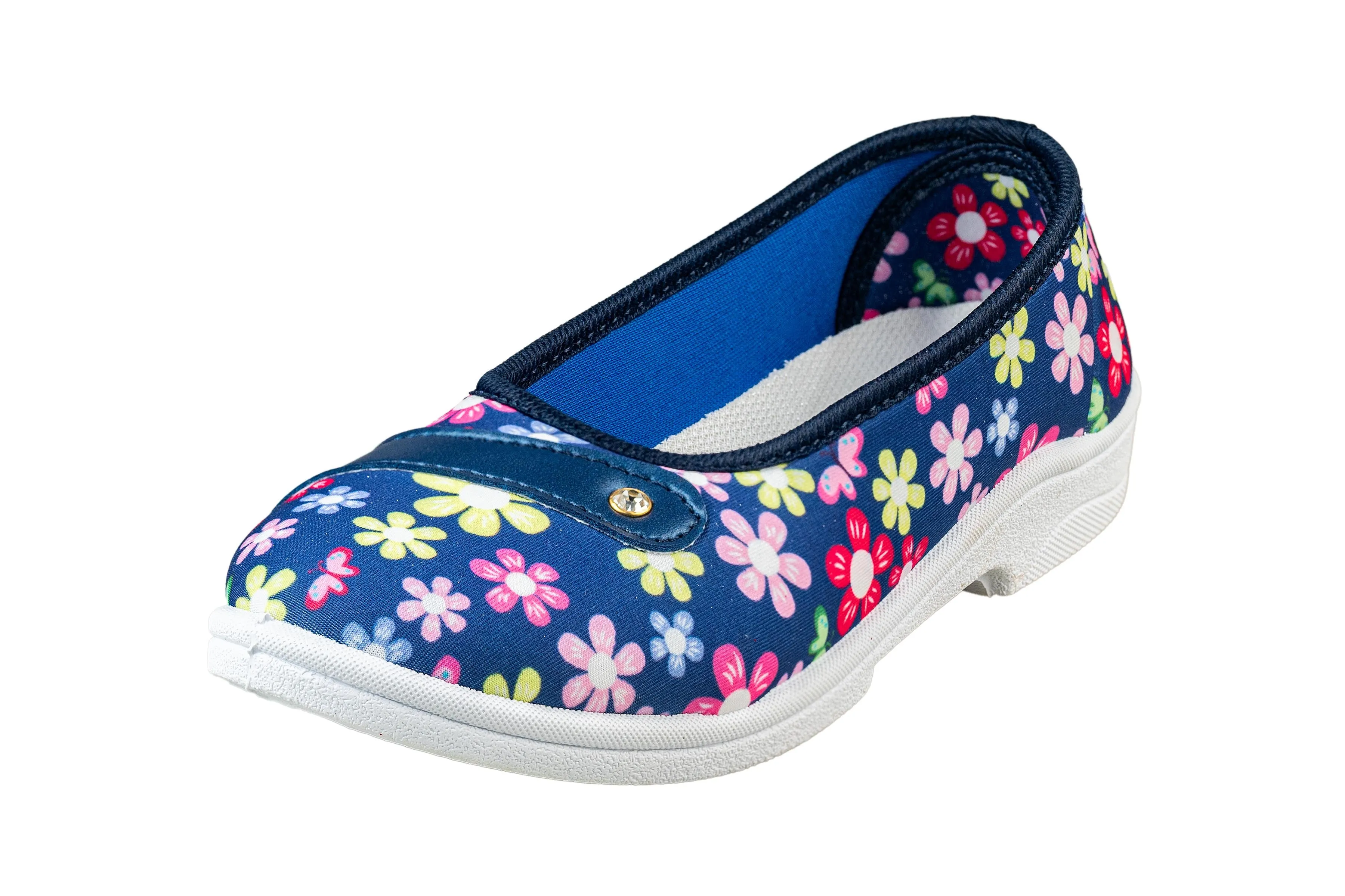 Titas Children Blue Flower Canvas Shoes