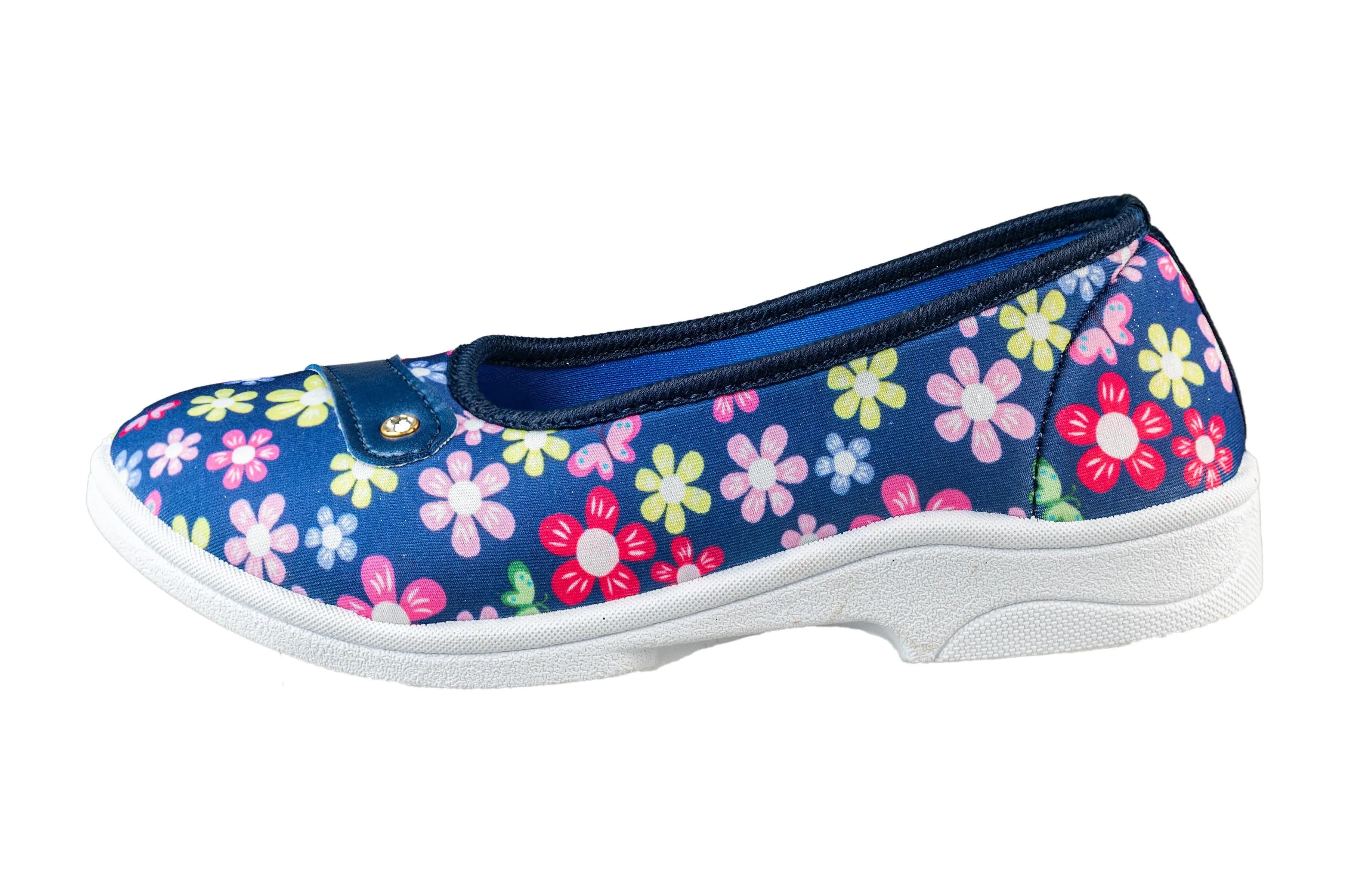 Titas Children Blue Flower Canvas Shoes