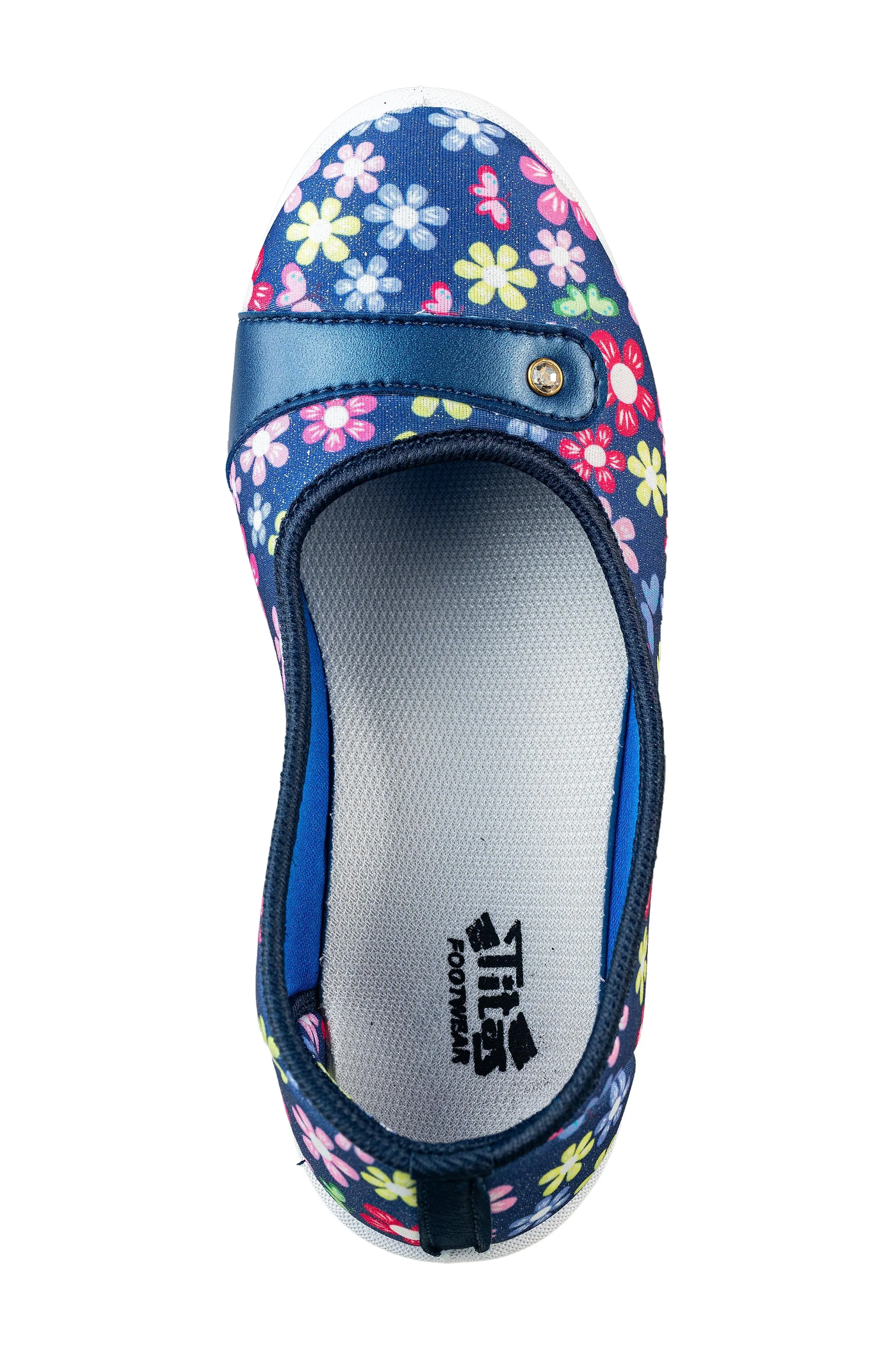 Titas Children Blue Flower Canvas Shoes