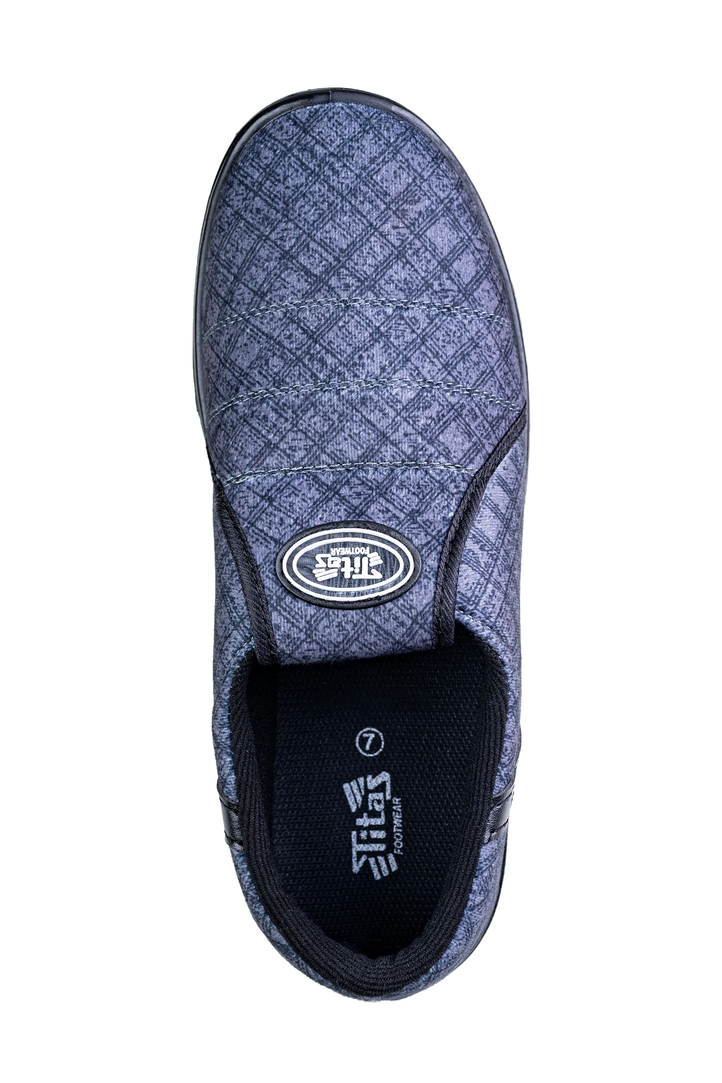 Titas Gents Grey Canvas Shoe