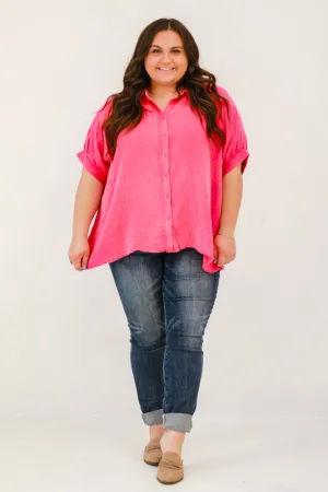 To Be Loved By You Pink Blouse