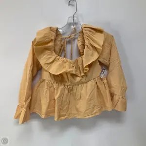Top Long Sleeve By Free People In Peach, Size: Xs