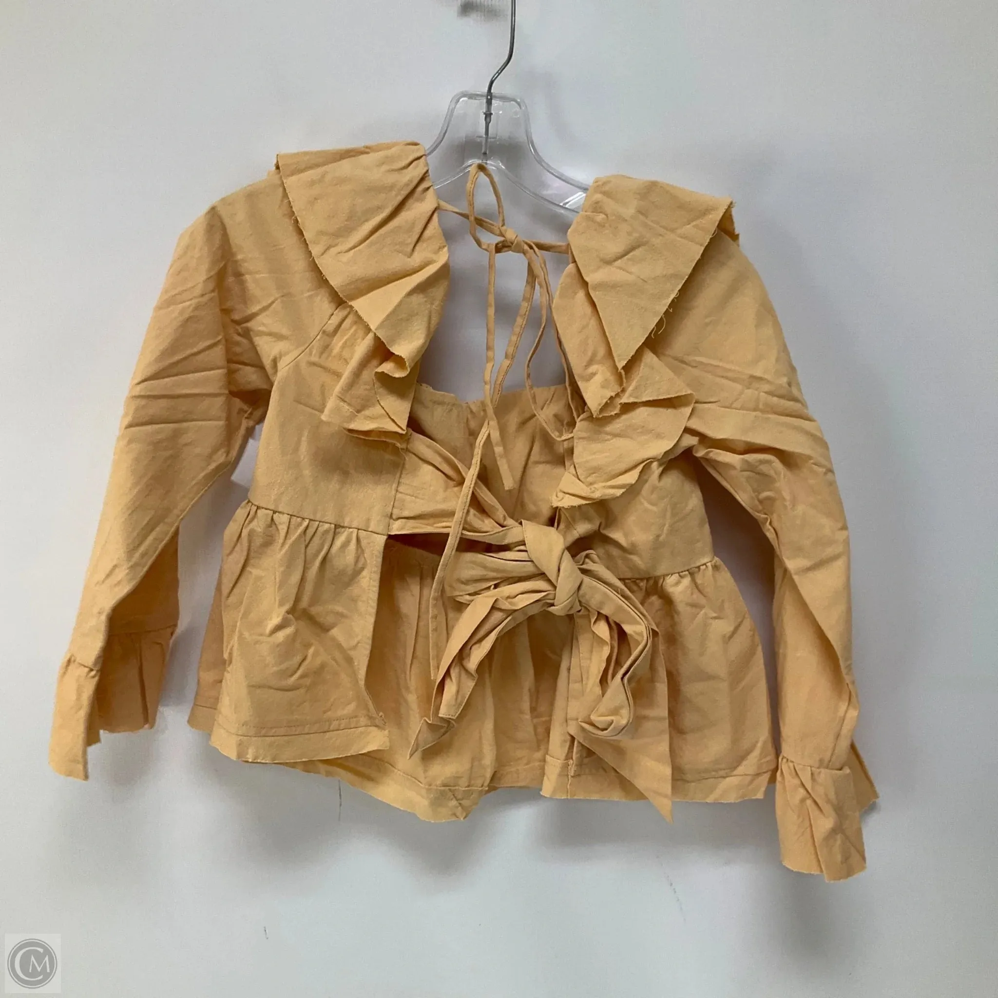 Top Long Sleeve By Free People In Peach, Size: Xs