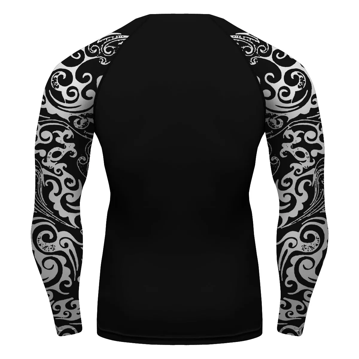 Totem Bones Skull Gym Sport Compression Shirt Rash Guard