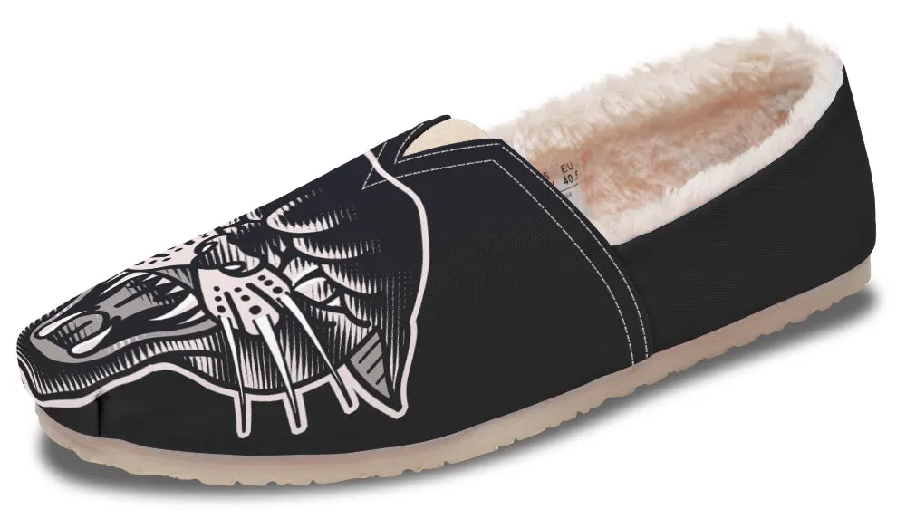 Traditional Panther Winter Casual Shoes
