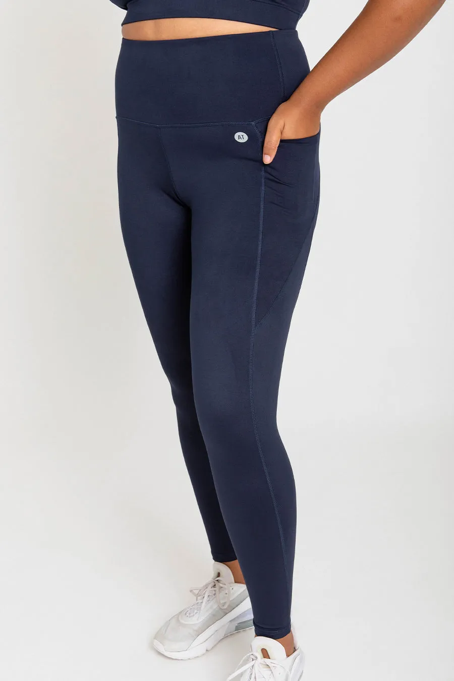Training Pocket Move Full Length Legging - Navy