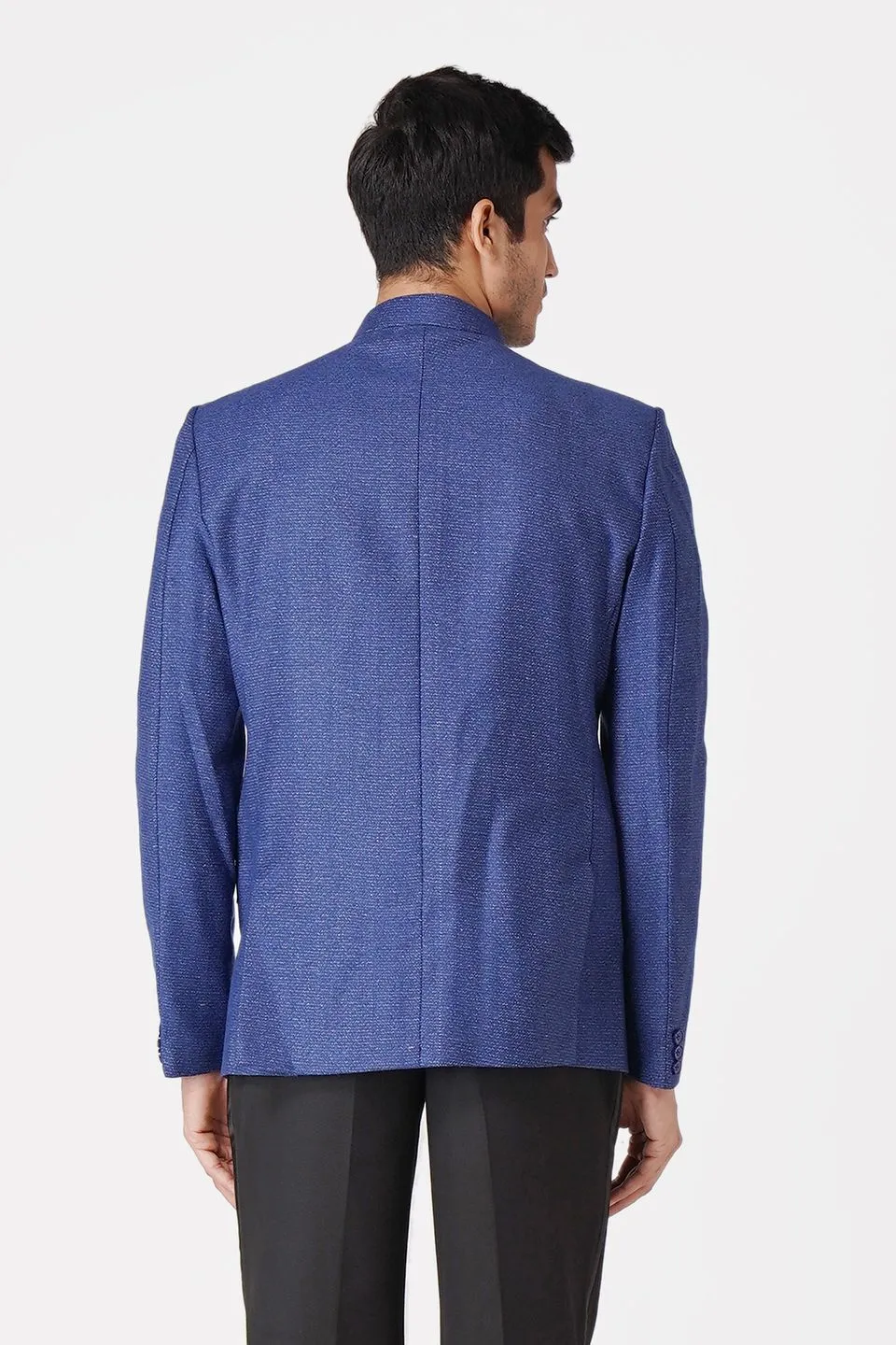Tweed Blue Bandhgala