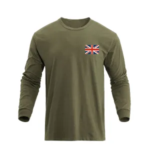 U.K FLAG GRAPHIC LONG SLEEVE T-SHIRT