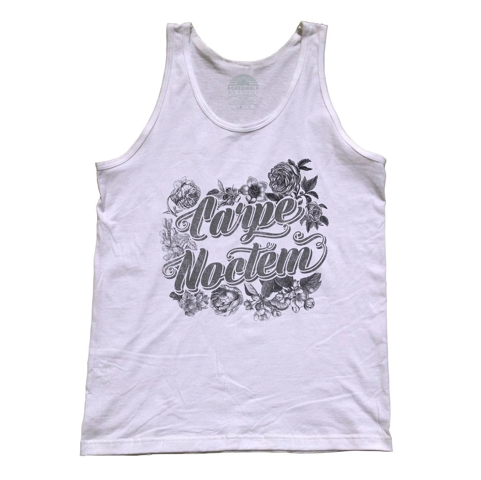 Unisex Carpe Noctem Tank Top - Goth Soft Grunge Boho Vampire Seize the Night