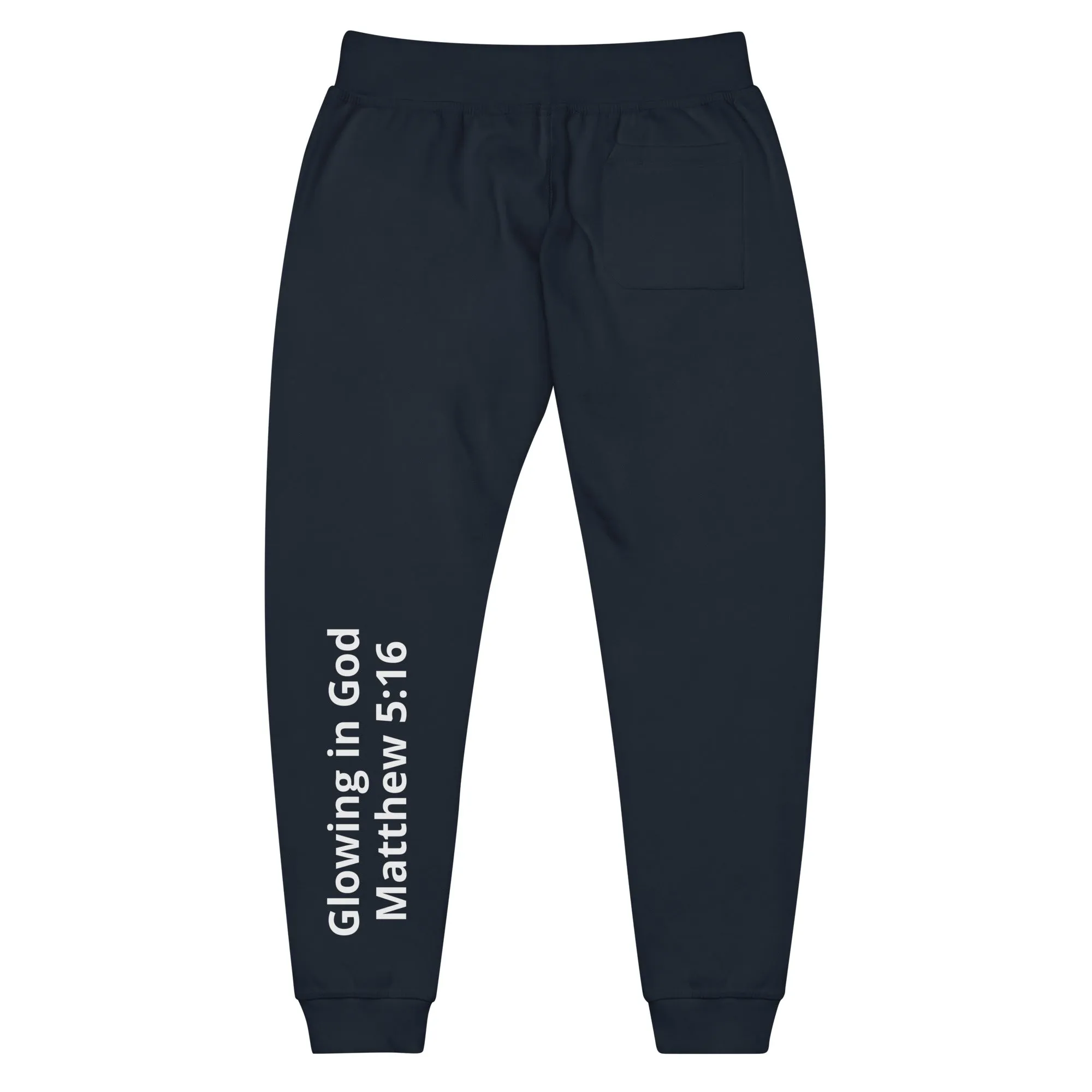 Unisex fleece sweatpants - Glowing in God